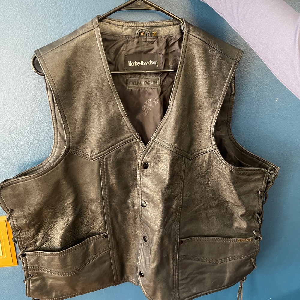 Harley-Davidson Black Leather Vest